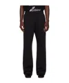 We11 Done Elastic Waist Sweatpants In Black