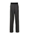 We11 Done Elasticated Wide-leg Trousers In Black