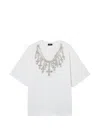 We11 Done Embellished T-shirt In White