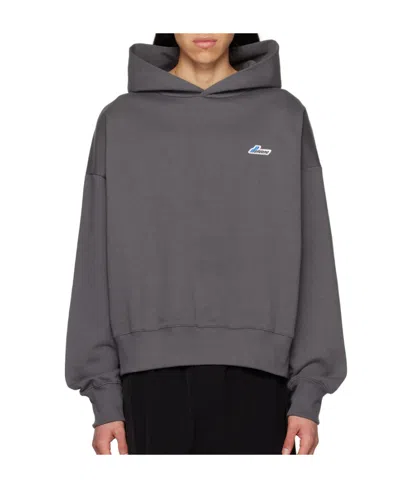 We11 Done Embroidered Hoodie In Black