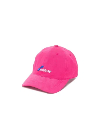 We11 Done Embroidered Logo Cap In Pink