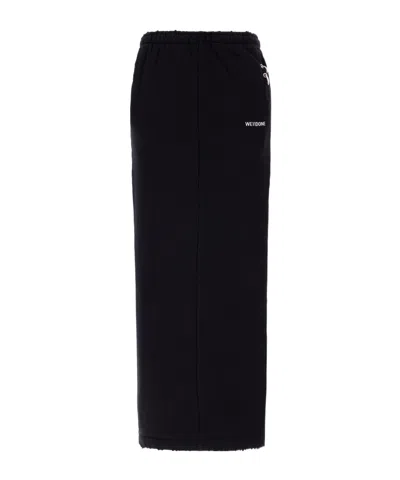 WE11 DONE EMBROIDERED-LOGO MAXI SKIRT