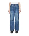 We11 Done Faded And Used Jeans In Blue