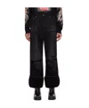We11 Done Faded And Worn Detail Jeans In Black