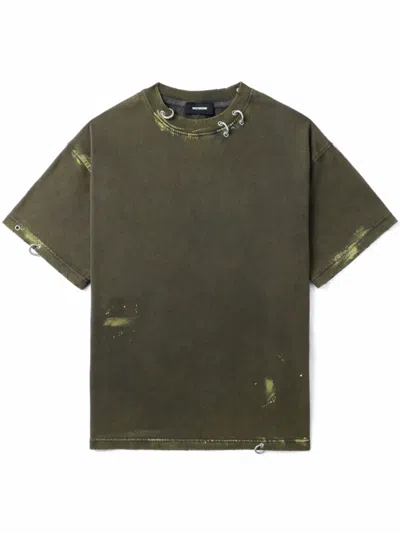 We11 Done Faded-effect T-shirt In Grey