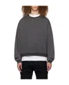 We11 Done Faded Round-necked Sweater In Black