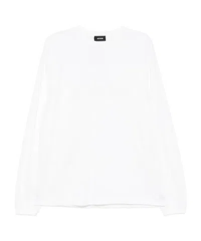 We11 Done Faux-pearl T-shirt In White
