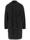 We11 Done Field Jacket With Classic Collar In Black