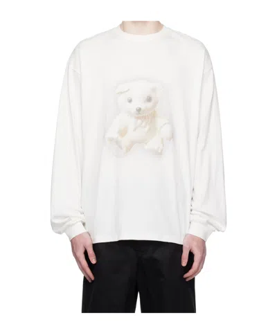 WE11 DONE GLOW TEDDY LONG-SLEEVED T-SHIRT