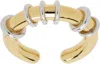 We11 Done Gold & Silver Hoop Ring In Gold