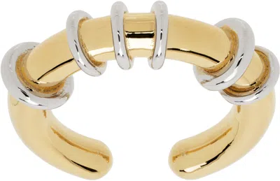 We11 Done Gold & Silver Hoop Ring