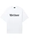 We11 Done White Gothic T-shirt In White