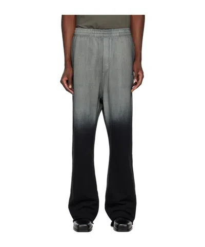 We11 Done Gradient Logo Sweatpants In Black