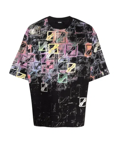We11 Done Graphic Logo-print Cotton T-shirt In Black