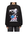 We11 Done Graphic-print Cotton Hoodie In Black