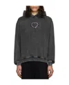 We11 Done Graphic-print Cotton Hoodie In Black