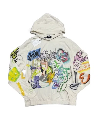 We11 Done Graphic-print Cotton Hoodie In White