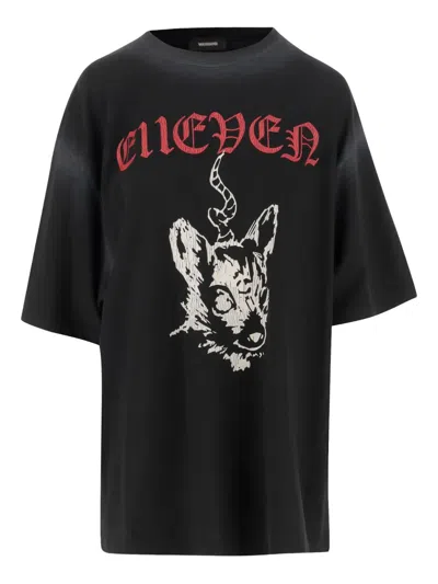 WE11 DONE GRAPHIC-PRINT COTTON T-SHIRT