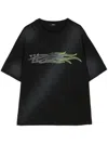 We11 Done Graphic-print Cotton T-shirt In 黑色