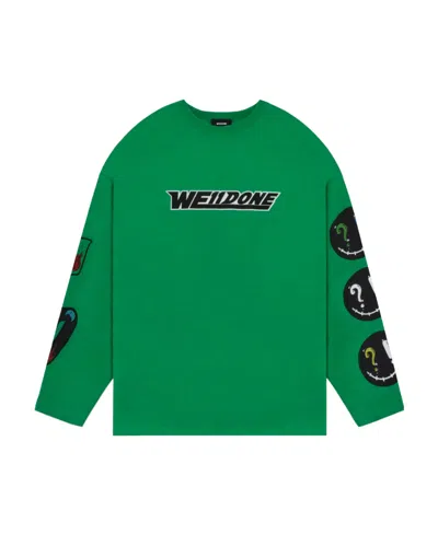 We11 Done Graphic-print Cotton T-shirt In Green