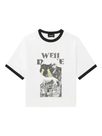 WE11 DONE GRAPHIC-PRINT COTTON T-SHIRT