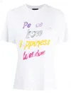 We11 Done Graphic-print Cotton T-shirt In White