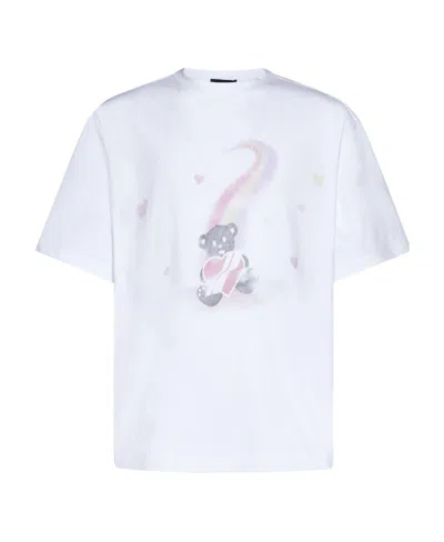 We11 Done Graphic-print Cotton T-shirt In White