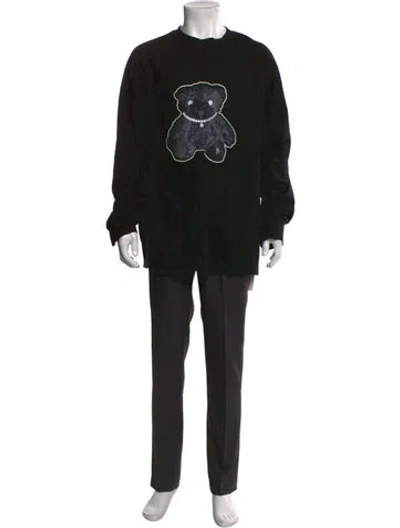 Pre-owned We11 Done Graphic Print Crew Neck T-shirt In Black