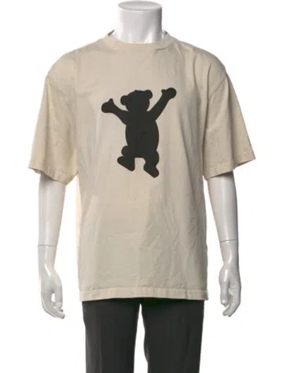 Pre-owned We11 Done Graphic Print Crew Neck T-shirt In Neutral