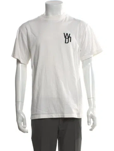 Pre-owned We11 Done Graphic Print Crew Neck T-shirt In White