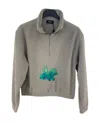 We11 Done Graphic-print Fleece Sweatshirt In Gray