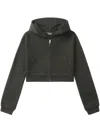 We11 Done Jersey Hoodie In Gray