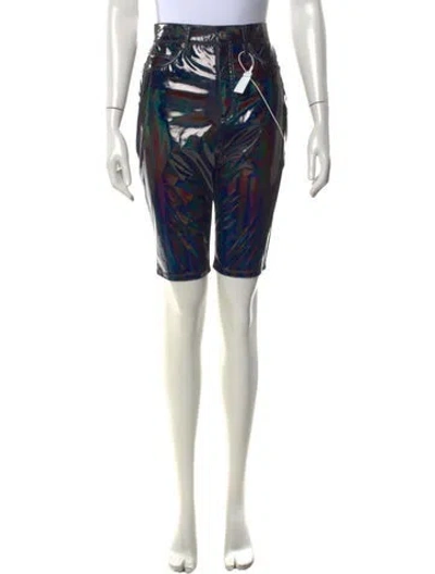 Pre-owned We11 Done Graphic Print Knee-length Shorts W/ Tags In Multicolor