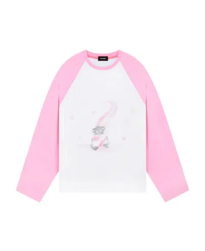 We11 Done Graphic-print Raglan-sleeves T-shirt In White