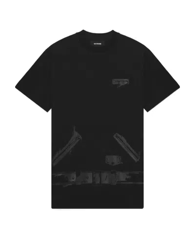 We11 Done Graphic-print Round-neck T-shirt In Black