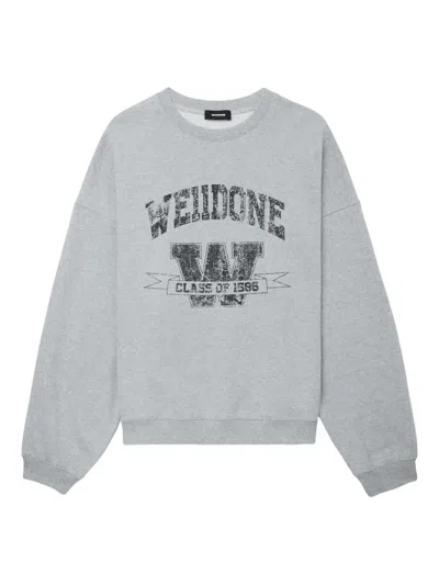 We11 Done Graphic-print Sweatshirt In Gold