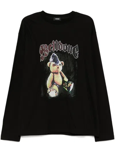 We11 Done Graphic Print T-shirt In Black