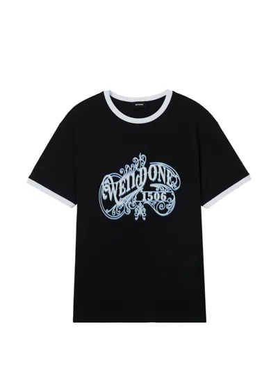 We11 Done Graphic-print T-shirt In Black