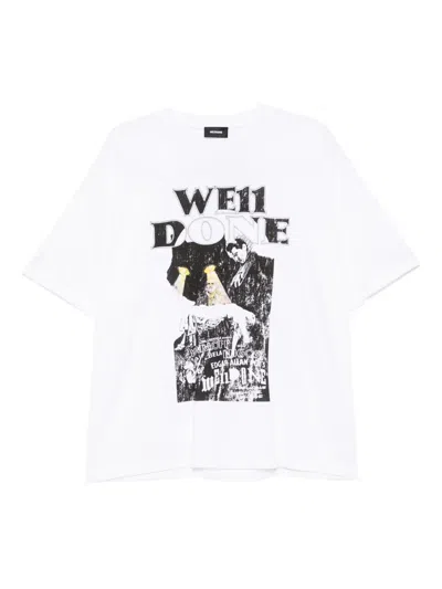We11 Done Graphic-print T-shirt In Gold