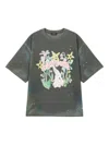 We11 Done Graphic Print T-shirt In Green