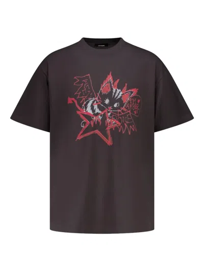 We11 Done Graphic-print T-shirt In Gray