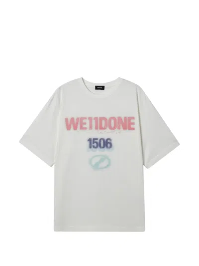 We11 Done Graphic-print T-shirt In Gray