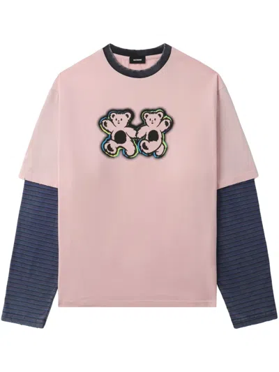 We11 Done Graphic-print T-shirt In Rosa