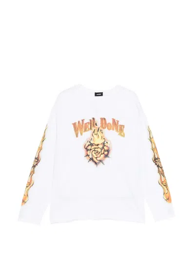 We11 Done Graphic-print T-shirt In White