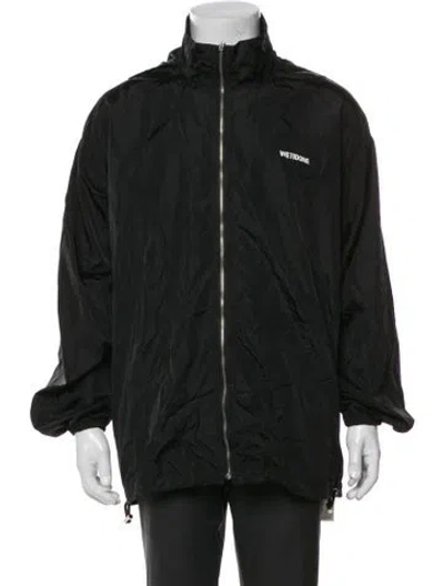 Pre-owned We11 Done Graphic Print Windbreaker In Green