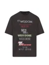 We11 Done Multi Graphic Logo T-shirt In Neutral
