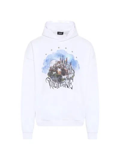 We11 Done Graphic-print Hoodie In White