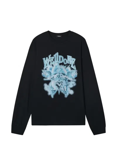 We11 Done Graphic-print Sweatshirt In Black