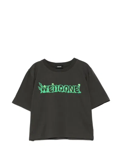 We11 Done Graphic-print T-shirt In Black