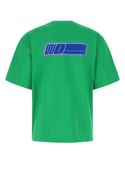 We11 Done Grass Green Cotton Oversize T-shirt